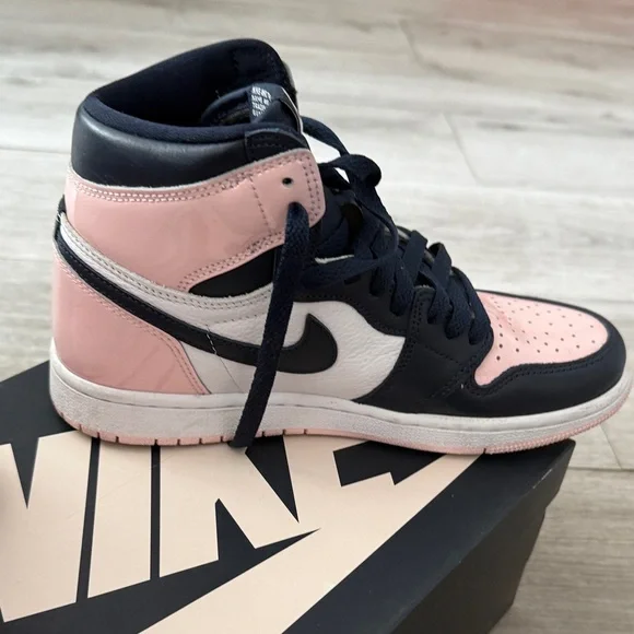 Nike Air Jordan Retro High in Pink and Black Bubble Gum